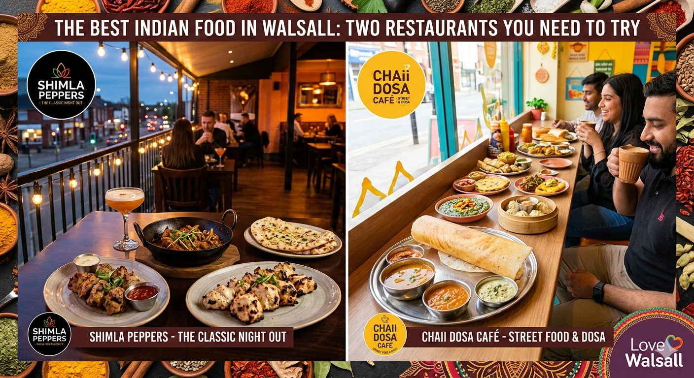 best 2 resturants in walsall